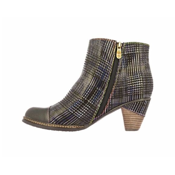 Laura Vita Made in France Plaid Booties - Picture 3 of 16